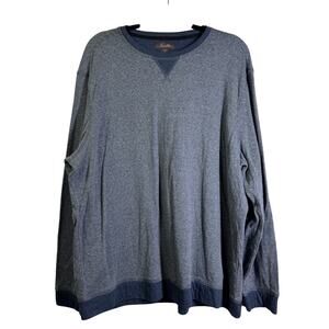 TASSO ELBA Sweatshirt XXL Crew Neck Striped Extremely‎ Soft Elbow Patches Casual